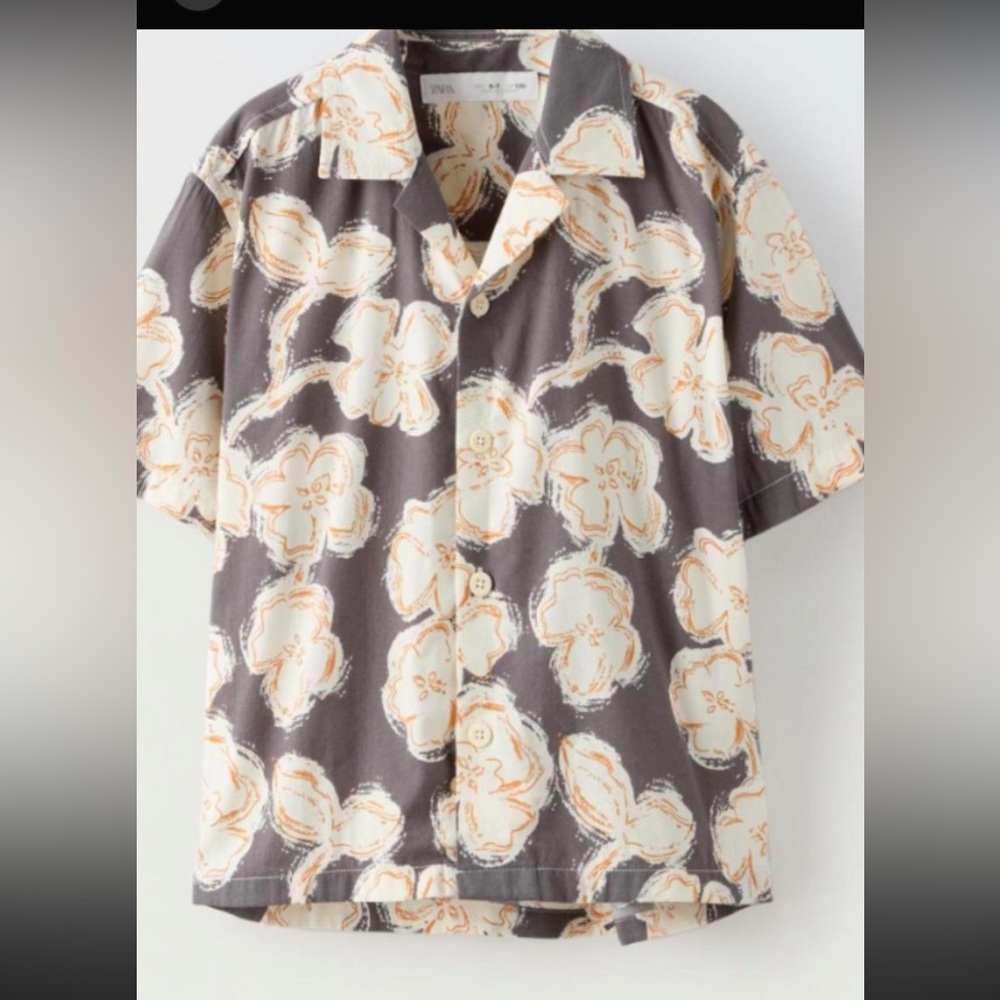 50%offw❤️ Zara kids cotton rayon Button Down 9-10 made in Turkey 511